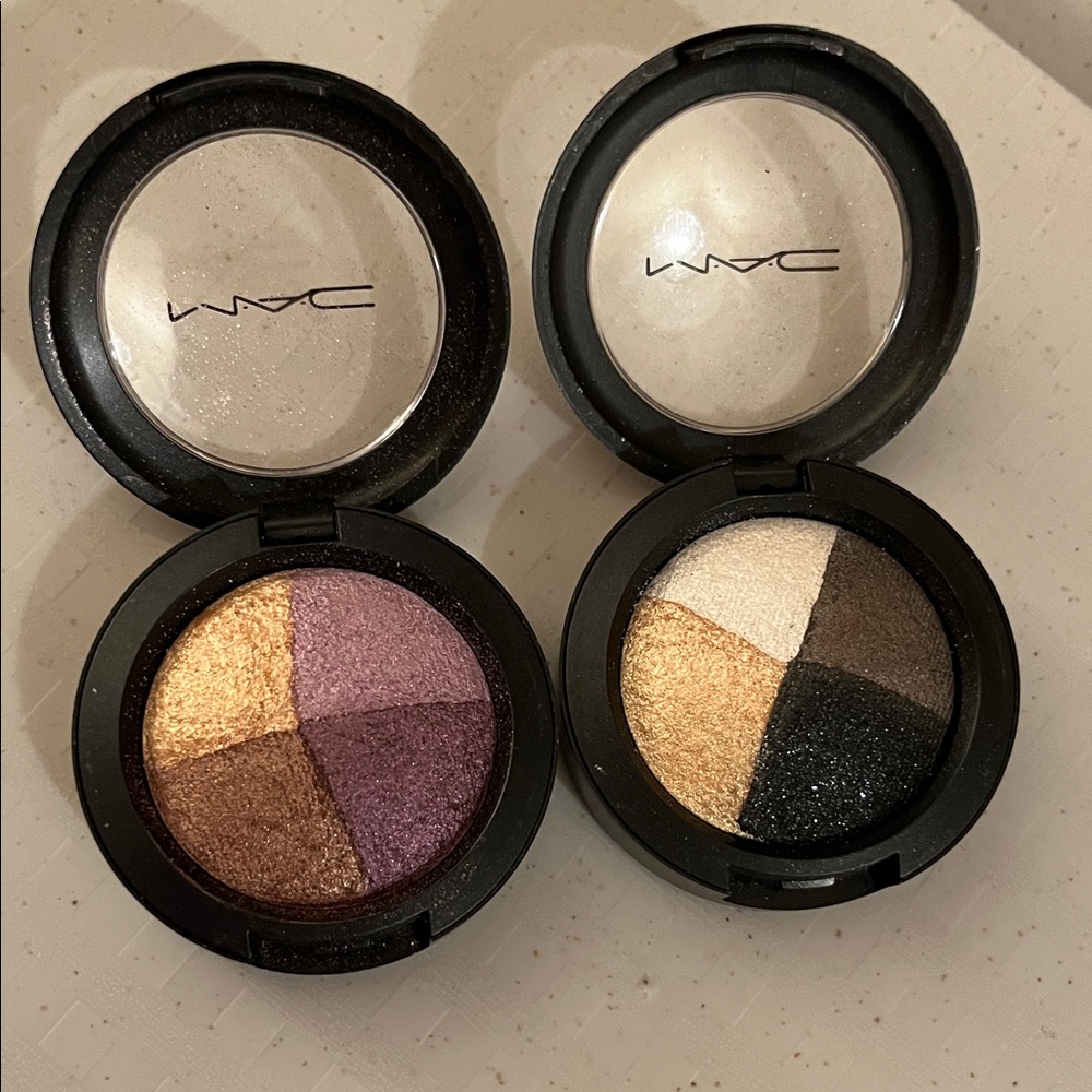 MAC Cosmetics Mineralize Eye Shadow Quad Pot x 2! 8 Colors!